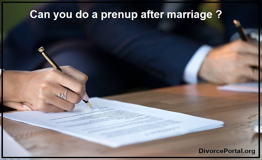 can you get a prenup after youre married